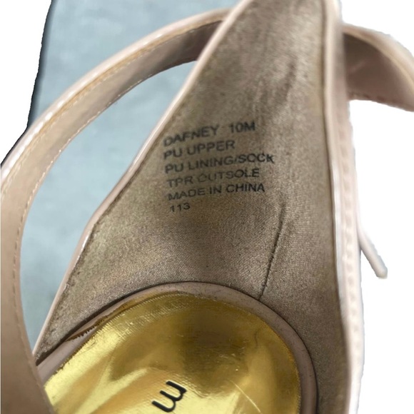 Madden Girl Womens Dafney Nude Cream Stiletto Peeptoe Ankle Strap Size 10M - Picture 9 of 10